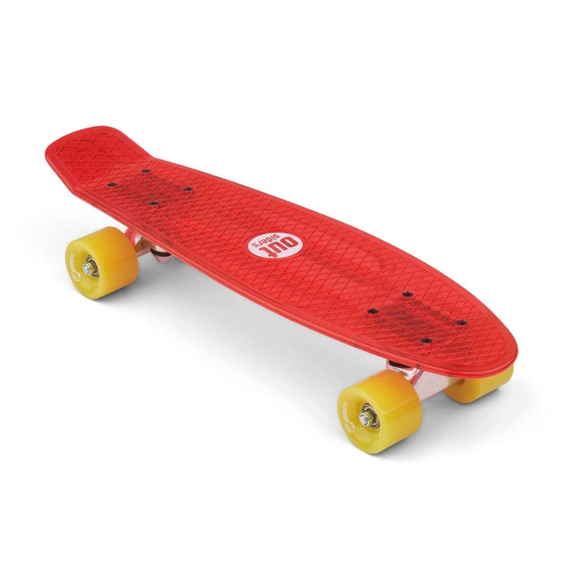 Outsiders Transparent Retro Skateboard Red