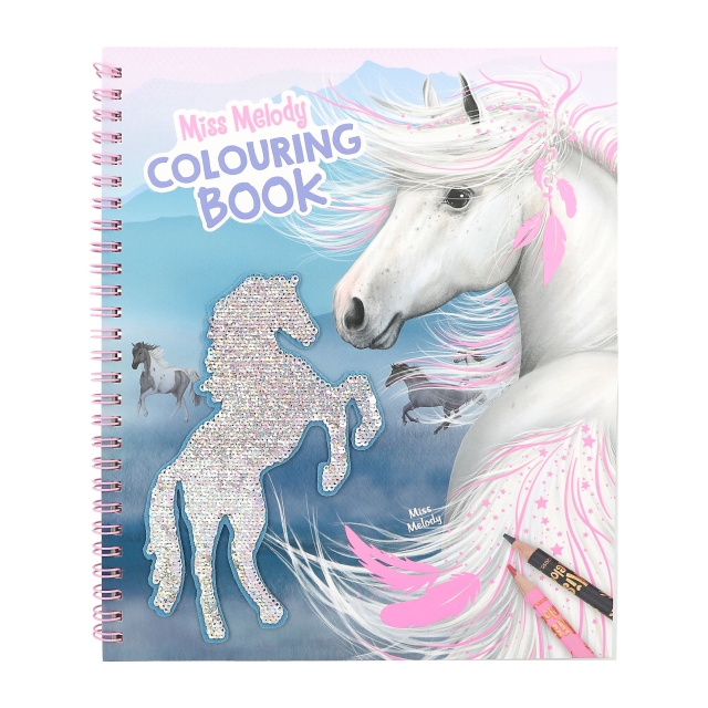 Miss Melody Colouring Book With Reversible Sequins ( 0412756 )