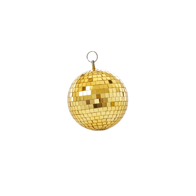 RICE Gold Disco Ball - 15 cm