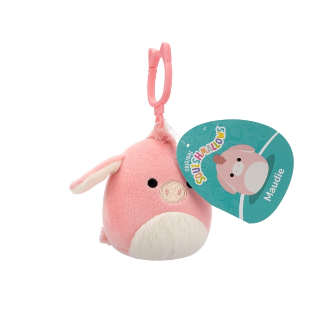Squishmallows 9 cm P22 Clip On  - Maudie Pink Donkey