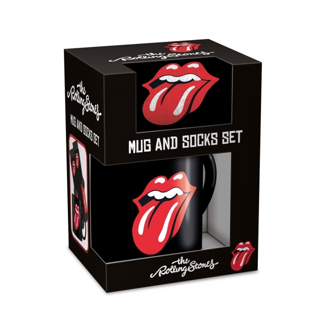 Pyramid International THE ROLLING STONES (TONGUE) MUG & SOCK SET - UK 3-8 / EU 36-41