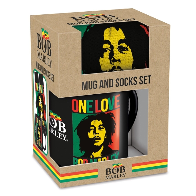 Pyramid International BOB MARLEY MUG & SOCK SET - UK size 3-8 / EU size 36-41