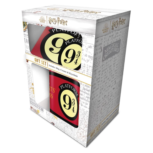 Pyramid International HARRY POTTER (PLATFORM 9 3/4) GIFT SET (MUG, COASTER & KEYCHAIN)