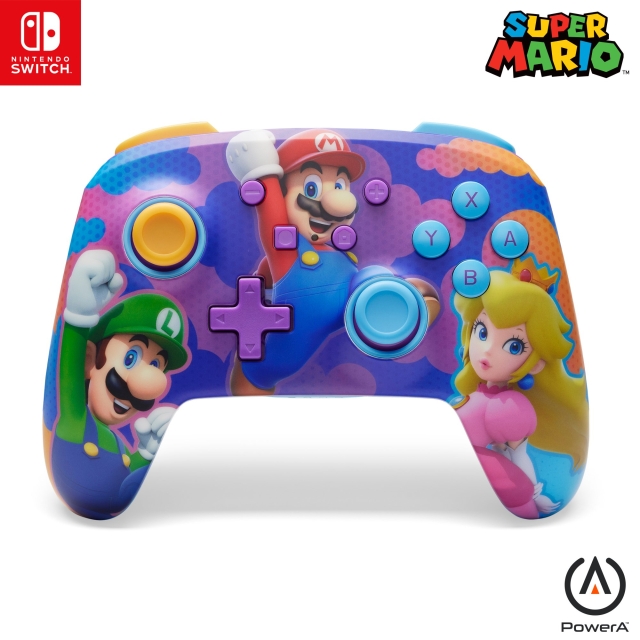 PowerA Enhanced Wireless Controller - Color Splash Heroes Nintendo Switch)