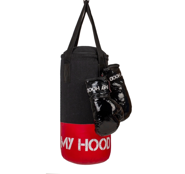 My Hood Boxing Bag with gloves 4 kg, 4-10 years (201042)