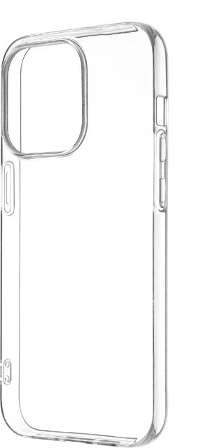 Wave silicone cover, iPhone 14 Pro, transparent