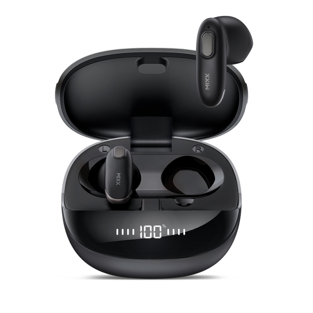 MIXX Headphone Hybrid Charge 2 In-Ear Tws Qi Wireless Black