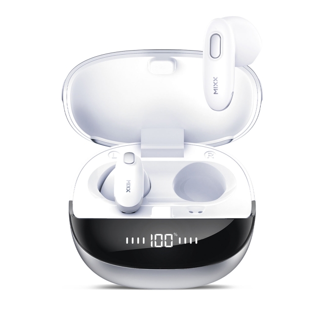 MIXX Headphone Hybrid Charge 2 In-Ear Tws Qi Wireless White