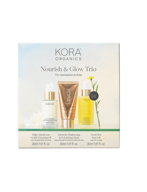 KORA Organics Nourish & Glow Trio Hydration Gift Box