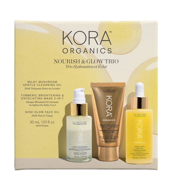 KORA Organics Nourish & Glow Trio Hydration Gift Box