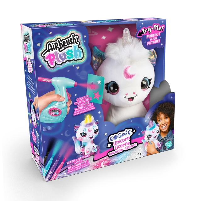 Airbrush Plush Cosmic Unicorn (102811)