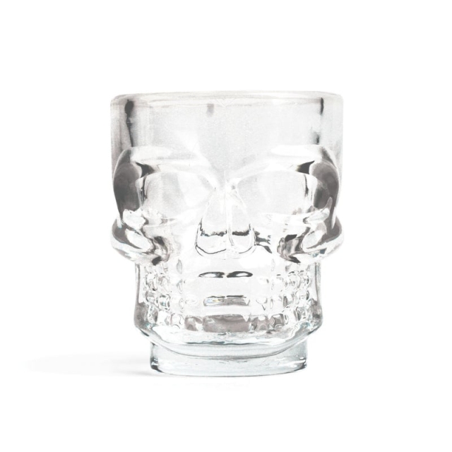 Kikkerland Skull Shot Glass Set of 4