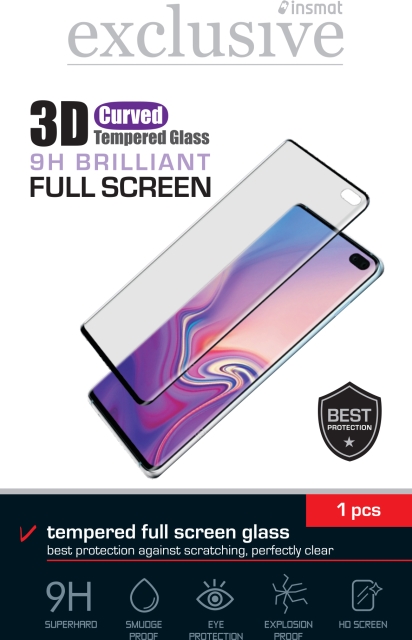 Insmat Full Screen Armoured Glass, OnePlus 10 Pro, black