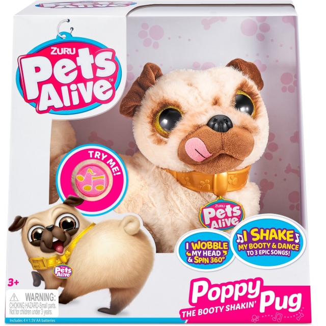 Pets Alive Pug-S1 Booty Shaking Pug (9521)