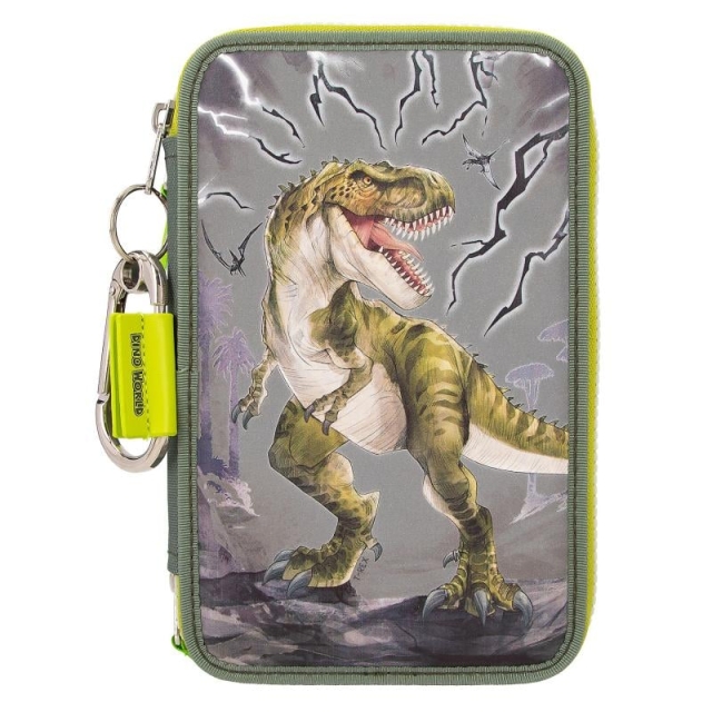 Dino World Triple Pencil Case REFLECTOR ( 0411758 )