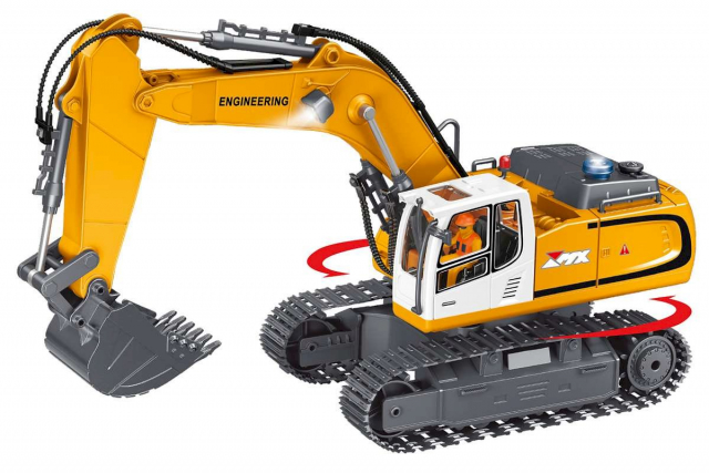 MX R/C Constructions Excavator R/C 1:18 2,4GHz, 3,7V Li-Ion 11 channels (471467)