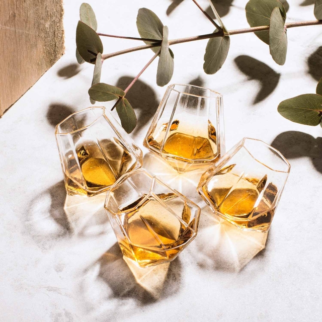 Mad Monkey Diamond Shot Glasses - Set of 4