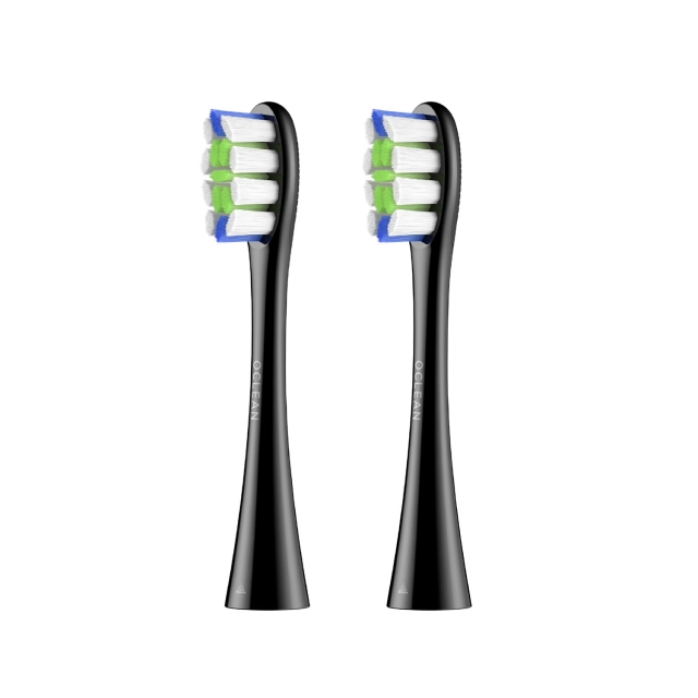 Oclean Brush Head Professional Clean 2 Pack Black
