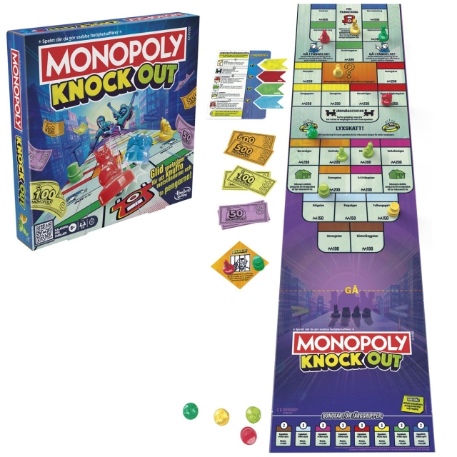 Hasbro gaming Board Game Monopoly Knockout (SE)