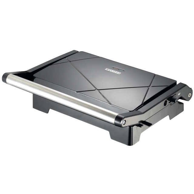 MELISSA Panini grill and contact grill with non-stick coating and overheating protection 1000W Black