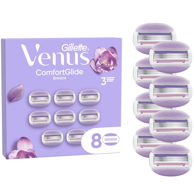 Gillette Rakblad Comfortglide Breeze 8st