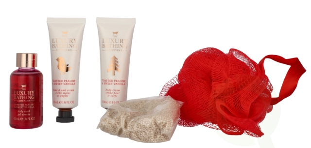 The Luxury Bathing Company Festive Treats Set 150 ml Body Wash 50ml/Hand & Nail Cream 50ml/Body Cream 50ml/Bath Caviar