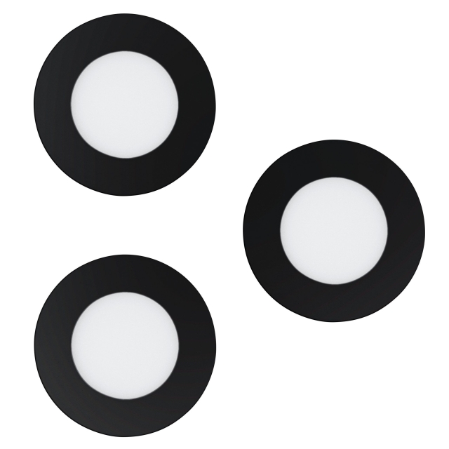 Eglo Set of 3x Fueva-Z Recessed Lights Ø8.5 - Smart Tunable White - Zigbee & Bluetooth