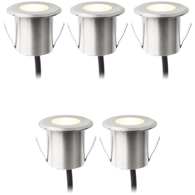LightsOn Dexter Decklight 5-pack Silver