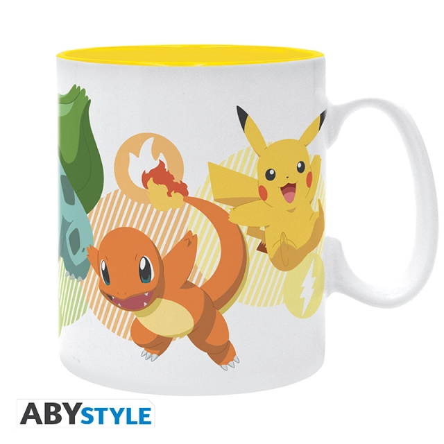 Abysse POKEMON Mug - Pikachu and starters - 460 ml