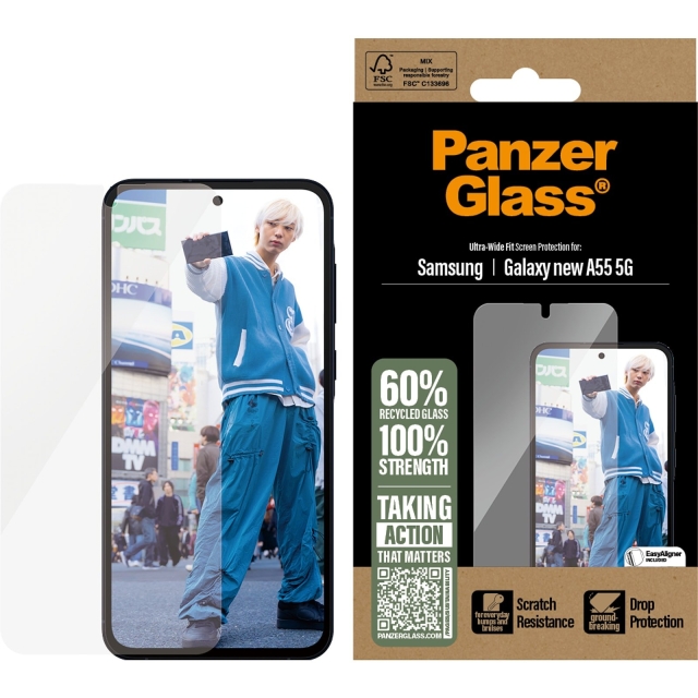 Panzer Glass - Screen Protector Galaxy A55 5G Ultra, UWF