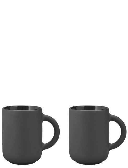 Stelton Theo Mug 0.35 L 2 Pcs (Black)