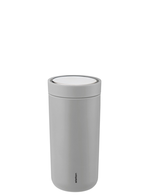 Stelton To-Go Click Vacuum Insulated Cup 0.4 L (Light Grey)