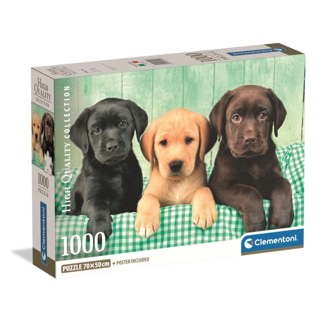 Clementoni Puzzle 1000 Pcs CB High Quality Collection Three Labs