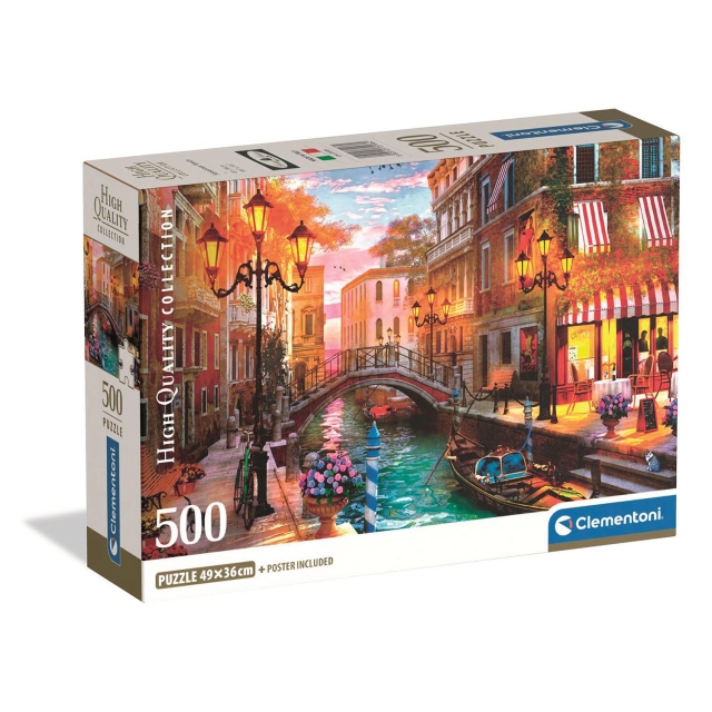 Clementoni Puzzle 500 Pcs CB High Quality Collection Sunset Over Venice