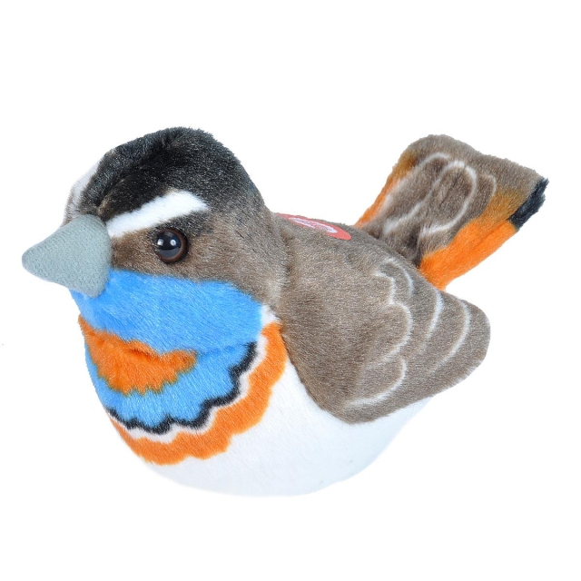 Wild Republic Plush Toy Bird With Sound 18 cm Bluethroat