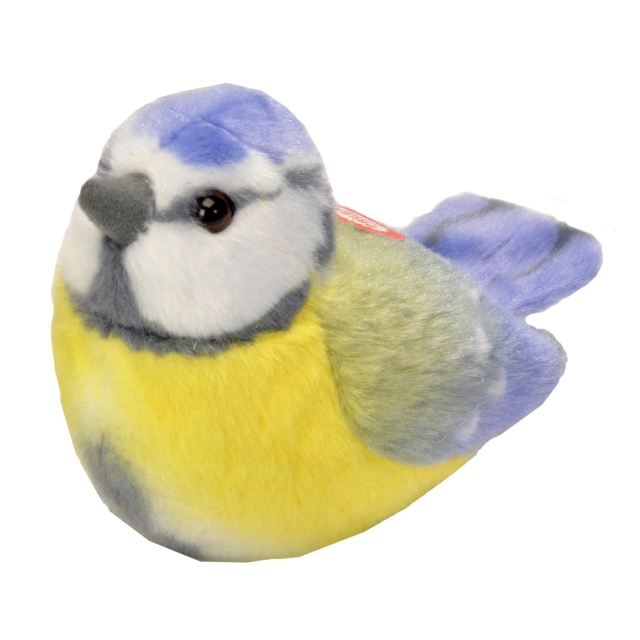 Wild Republic Plush Toy Bird With Sound 18 cm Blue Tit