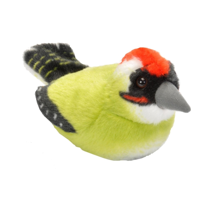 Wild Republic Plush Toy Bird With Sound 18 cm Green Woodpecker