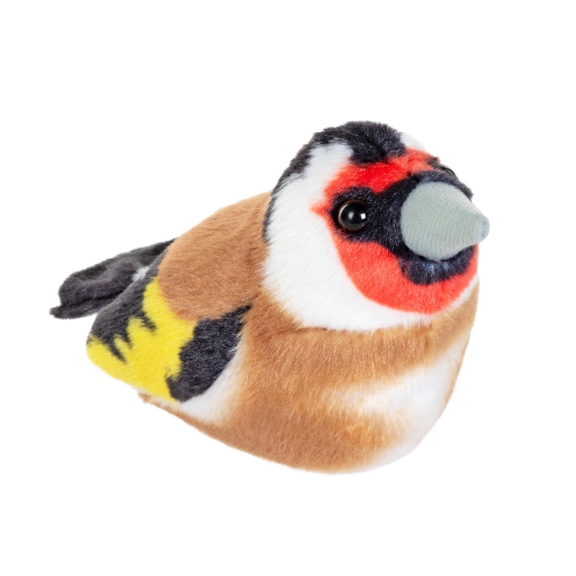 Wild Republic Plush Toy Bird With Sound 18 cm European Goldfinch