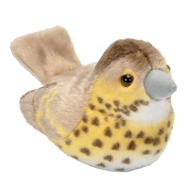 Wild Republic Plush Toy Bird With Sound 18 cm Song Thrush