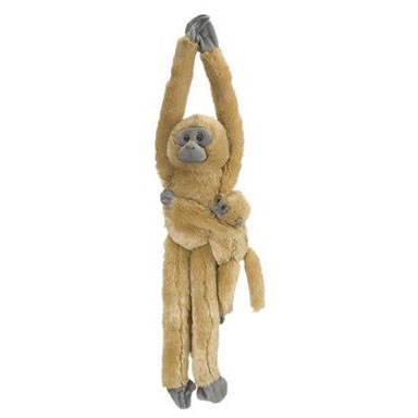 Wild Republic Plush Toy Hanging Monkeys Langur Monkey With Baby
