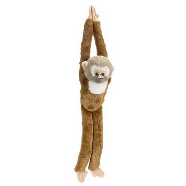 Wild Republic Plush Toy Hanging Monkeys Squirrel Monkey