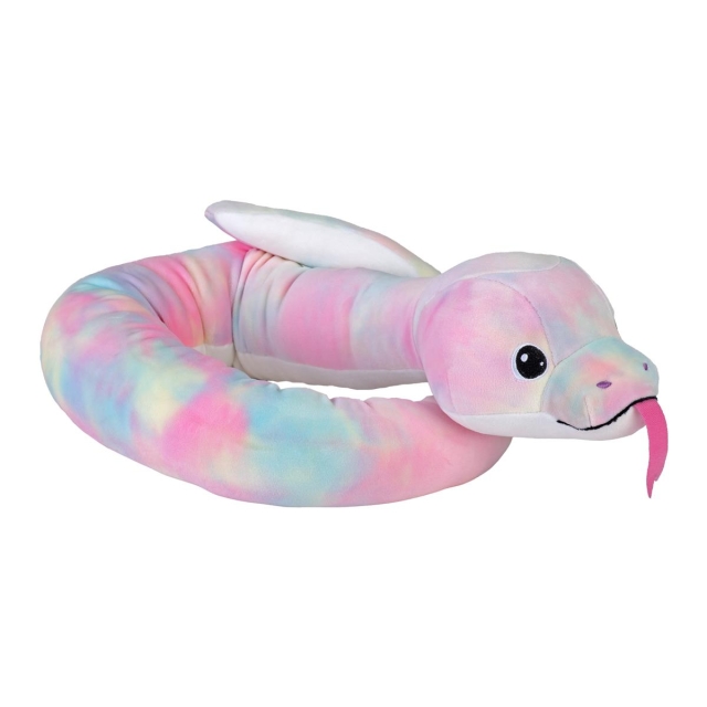Wild Republic Plush Toy Squishy Snakes 132 cm Sorbet