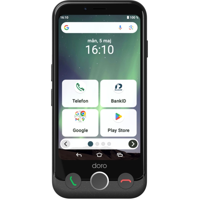 Doro Smartphone 4G Aurora A11 Grafit-grå