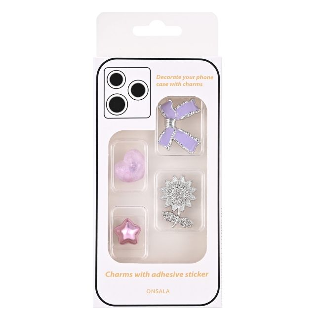 Onsala Charms Pimp Your Phone Metal and Plastic 4pcs