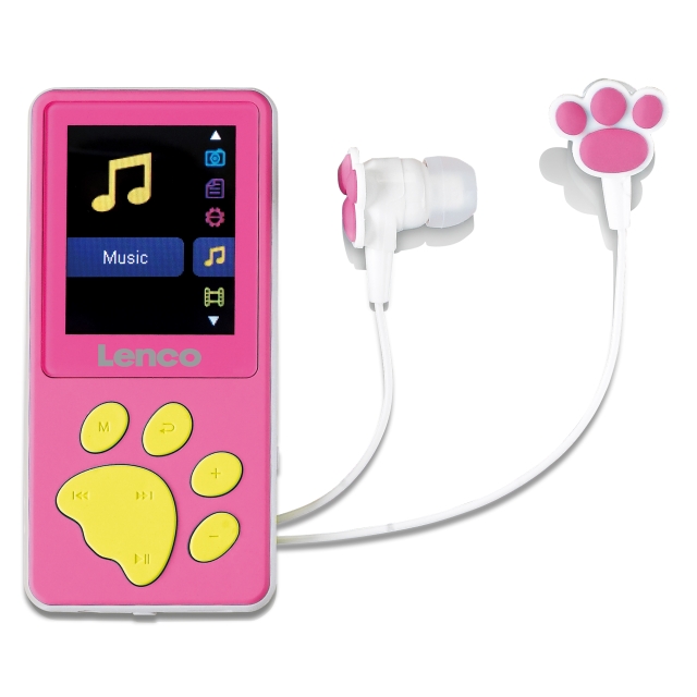 Lenco MP3/MP4 player with 8GB memory Pink