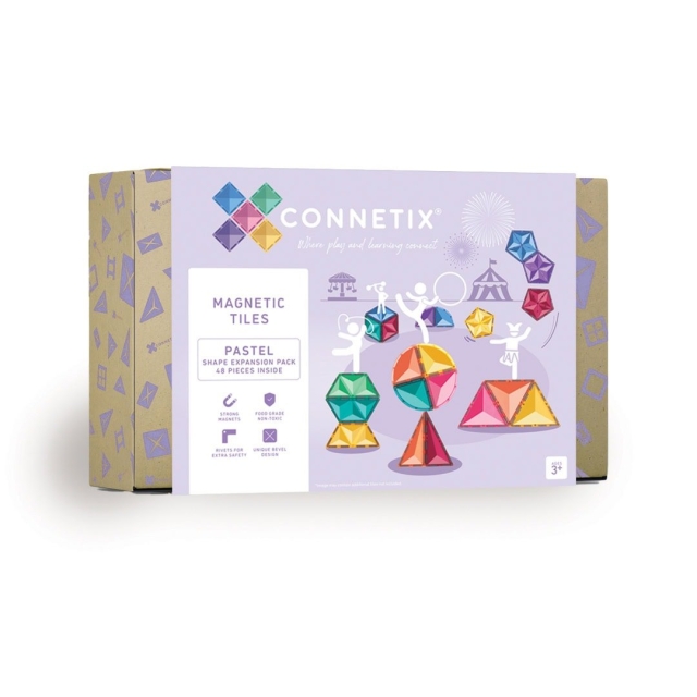 Connetix Pastel Shape Expansion Pack 48 Pieces (CT-P-00048-SE)