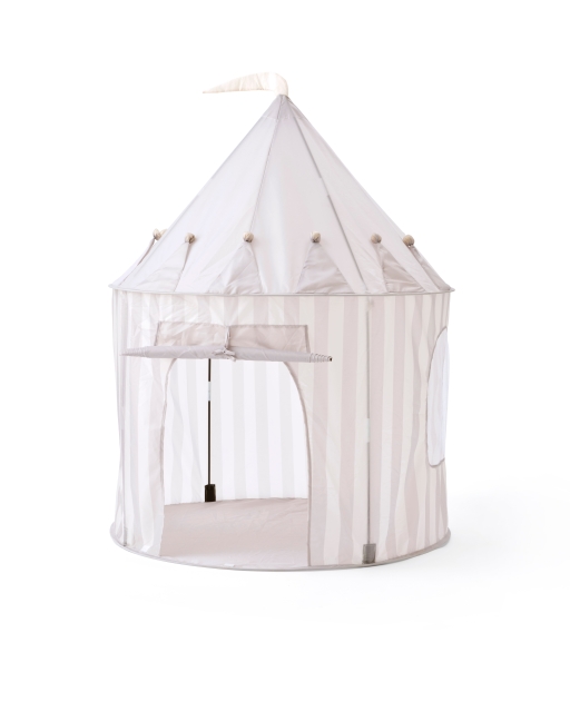 Kids Concept Star - Play Tent with Stripes, Grey - (1000926)