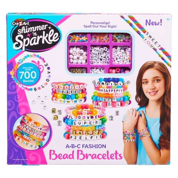 Shimmer n Sparkle ABC Beads Bracelets - (17883)