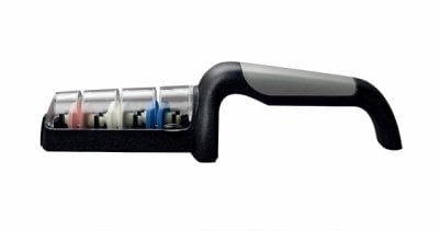 GLOBAL Knife Sharpener 3-wheel - Black