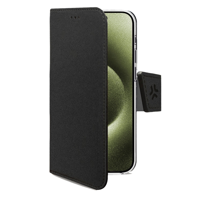 Celly Wally Wallet Case iPhone 17 Svart